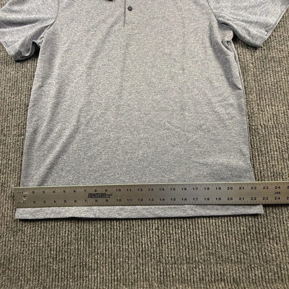 Adidas A582 HTR Polo Mens Large Collegiate Navy Melange Golf Shirt‎ HS0814 NWT